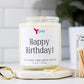 birthday cake scented soy candle 