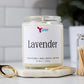 lavender scented soy candle 