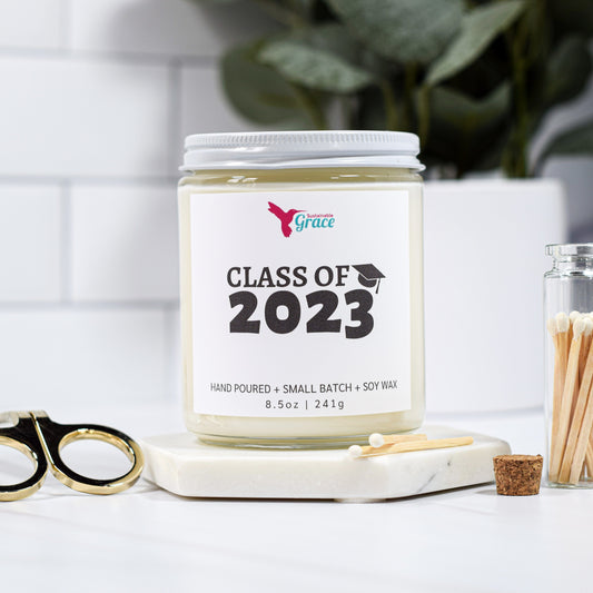 class of 2023 graduation candle gift 