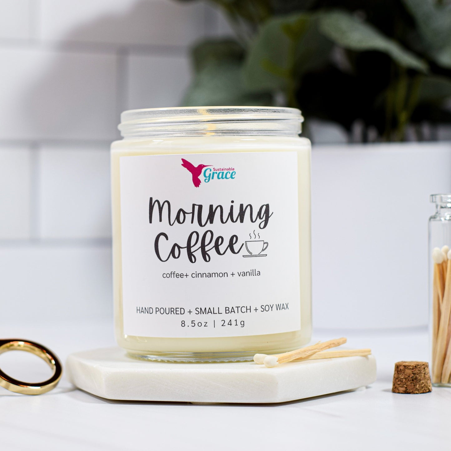 espresso scented soy candle 