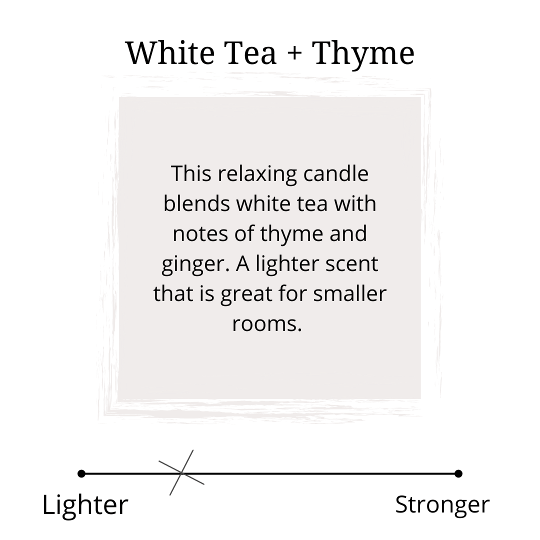 white tea and thyme scent profile