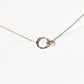 interlocking circle necklace in sterling silver 